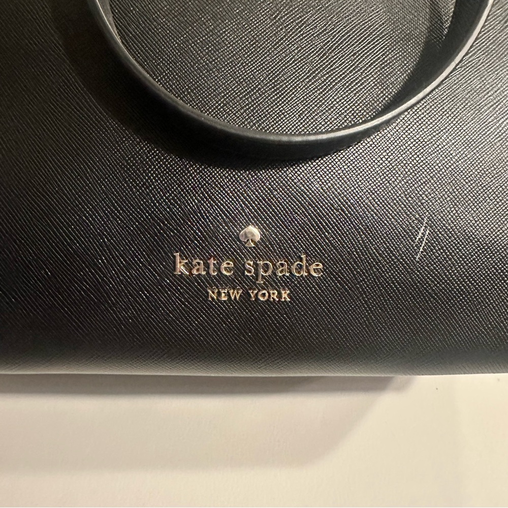 Kate Spade Black Saffiano Leather Tote Bag — Work, Laptop & Everyday Purse - Picture 2 of 11